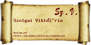Szolgai Viktória névjegykártya