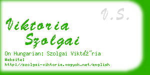 viktoria szolgai business card